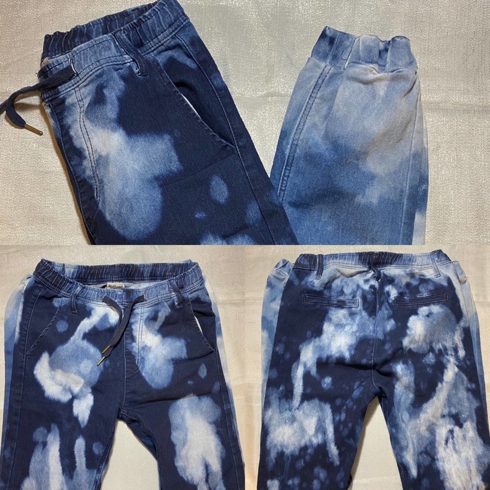 Bleached denim jeans size S-M